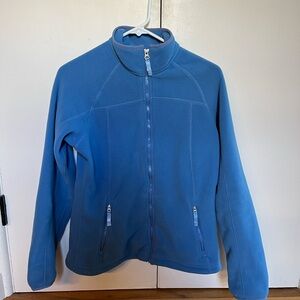 Blue Full-Zip Fleece Jacket Lands End